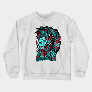 Turqred Jupiter Cries Crewneck Sweatshirt